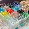8mm Bola Flor Cristal Vidro Contas Alta Transparência Alto Brilho Mais Vendido Artesanal DIY Acessórios para Joias Face Cortada Pulseira Contas Contas
