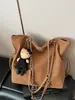 Colección Otoño 2026: Bolso Cubo con Cordón Único, Bolso Cruzado/de Hombro Minimalista y de Moda Estilo Coreano para Viajes Diarios para Mujeres