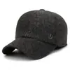Novo Chapéu de Algodão Masculino para Exterior de Inverno para Homens de Meia-Idade e Idosos Vovô com Pelúcia Quente Boné de Baseball Proteção para Orelhas de Velho Proteção Contra Frio Chapéu Bico de Pato