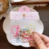 Corda de Cabelo Colorida de Doce de Creme Infantil Coreana para Meninas Faixa de Cabelo Pequena para Bebês Meninas Tiras Básicas que Não Machucam o Cabelo Bolsa de Faixa de Cabelo Pequena