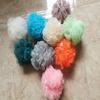 Bola de baño grande doble, bola de baño exfoliante, flor de baño, baño de burbujas, suministros de baño, fuente mayorista, suministro directo de fábrica
