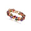 Moda Europea y Americana Colorido Gota de Agua Piedra Redonda Zircón Oro Rosa Pulsera Mona Lisa Suministro Transfronterizo