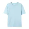 79000 Camiseta de Algodón Puro Color Sólido 180g Cuello Redondo para Hombre Camisa Publicitaria Uniforme de Grupo Venta al por Mayor Camiseta de Manga Corta para Hombre con Logo Impreso