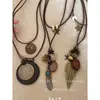 2025 Nuevo Collar de Plumas Chino Estilo Retro para Mujer Estilo Étnico Doble Capa Superpuesto Cadena Larga de Lana Accesorios