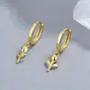 Aretes de Tulipán para Mujer Plata de Ley 925 Estilo Nuevo Flor Fresca Aro de Oreja Sencillo Combinable con Todo ins Joyería de Oreja de Alta Gama