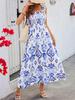 Vestido de Verano con Estampado Cruzado en la Parte Delantera de Longitud Media para Mujer 2025 Nuevo SHEIN VCAY Amazon
