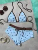 2026 Verano Amazon Bikini de Lunares Conjunto Ropa Sexy Venta al por Mayor Transfronteriza Atado Y2K Producto Nuevo