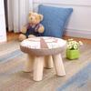 Banco Bajo de Madera Maciza Taburete para Cambiarse los Zapatos Mesa de Centro para Sala de Estar Taburete para Sofá Taburete de Regalo de Elogio Taburete Redondo que Genera Cabello Taburete Pequeño para el Hogar