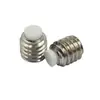Tornillo de Ajuste con Cabeza de Goma de Acero Inoxidable 304 Hexagonal Interior Máquina Medidor Incrustado Goma de Nylon Cabeza Superior Hilo de Presión Tornillo de Vidrio M4
