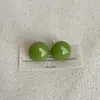 Pendientes de Oreja de Bolita de Gominola Color Morandi para Mujer, Sencillos y de Alta Gama, Personalizados, Exquisitos y Modernos Pendientes para el Día a Día