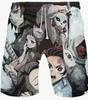 Chen Ziliang 3D impressão colorida casual shorts praia calças