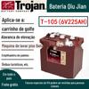 Bateria Trojan Qiu Jian T-105 T-125 T-145 T-875 carrinho carro de turismo máquina de lavar elevador
