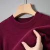 Suéter Masculino Jiaxing Puyuan Gola Alta Meia Outono/Inverno Casual Camada Base Tricô Roupas de Fio Masculinas Dropshipping