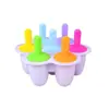 Molde para Paletas de Hielo Infantil con Forma de Flor de 7 Agujeros de Silicona para Uso Doméstico, Lindo Molde Casero para Helados, Caja Creativa para Suplementos Alimenticios