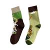 Calcetines deportivos de moda personalizados de talla grande para hombre, absorbentes del sudor, para otoño e invierno, de tubo medio para mujer, envío gratuito.