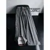 Pantalones de chándal de hombre plisados deconstruidos, nueva colección de otoño, pantalones de hombre de cuadros con retazos de pierna ancha, pantalones atléticos casuales y de moda de pierna recta