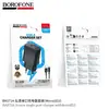 Adaptador de Cabezal de Carga USB de Puerto Único Borofone Bas71A Europeo Adecuado para Teléfonos Móviles Tipo-C Apple Android