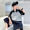 Camiseta de manga corta para niño Verano 2026 Estilo Nuevo Mediana y Grande Camiseta Fina para Niños Ropa de Verano Camisa Polo para Niños Top Deportivo t