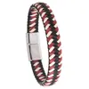 Joyería de Moda Europea y Americana Transfronteriza Pulsera Simple Retro de Cuero Trenzado Joyería de Moda Pulsera Personalizada con Hebilla Magnética