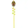 Urso de Desenho Animado Palito Colorido Espiral Palito Decorativo de Desenho Animado Forma Espiral Padrão Fofo Palito Dobrável Divertido