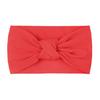 Diadema de Verano de Estilo Nuevo Europeo y Americano para Niños, Color Sólido para Bebé, Nailon Anudado de Ala Ancha, Diadema Suave Anudada de Doble Capa