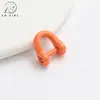 Llavero de Herradura Colorido Pintado en Forma de D Abrible Llavero de Cuentas Perler Accesorios de Joyería DIY Anillo de Conexión de Aleación