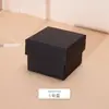 Caixa de joias preta elegante estilo executivo com tampa e base, adequada para itens longos e curtos, conjunto universal de caixas de embalagem decorativas, pode ser impressa com logotipo