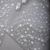 SKY Dulce Estilo Fresco Hueco Blanco Láser Estrella Estrella de Cinco Puntas Pegatinas para Uñas Arte de Uñas Impermeables Pegatinas Decorativas para Uñas
