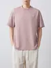 Camiseta de Manga Corta para Hombre Moomaike 210g Algodón de Peso Pesado Tacto Algodón Hombre Verano 2026 Nueva Camiseta Transpirable Top 75186