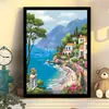 Pintura de diamantes hecha a mano DIY bordado de diamantes paisaje bosque lago versión coreana 5D con marco Amazon lote de fábrica ventas directas