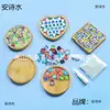 Bolsa de material hecho a mano juguetes para niños área de arte de jardín de infantes DIY fondo de taza Masek embrión blanco arrastre de bambú