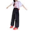 Pantalones Cargo Color Verde Militar para Mujer, Verano 2026 Nuevo Estilo Coreano Casual Corbata de Mariposa, Cintura Elástica Adelgazante Pantalones Largos