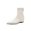 40-42 Tamanho Grande Super Emagrecedoras Salto Escondido Skinny Botas 2026 Inverno Bico Fino Salto Anabela Salto Médio Para Ir ao Trabalho Elásticas Botas de Cano Curto Feminino