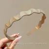 Diadema ondulada invisible sin costuras de corona alta para mujer, adecuada para uso diario, diadema que no aprieta, pinza para el pelo para lavarse la cara, accesorio para el pelo