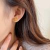 Pendientes de azúcar huecos cepillados dorados con forma de corazón para mujer, nuevos, explosión, lujo ligero, temperamento de alta gama, atmosféricos, para otoño e invierno