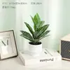 Desktop de Escritório Suculentas Artificiais Plantas Verdes Internas em Vasos Cerâmica Pequenos Ornamentos Plantas Artificiais Estilo Ins Flor Artificial Bonsai