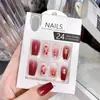 Produtos de Unhas Vestíveis Estilo Chinês Transfronteiriços Retro Festivo Casamento Chinês Manicure de Casamento Adesivos Unhas Postiças B21