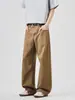 Ropa para Hombre Maple House / Primavera 2026 Nuevo OOTD Retro Americano Marrón Atuendo Principal Jeans Rectos Holgados