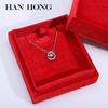 Caja de joyería de franela de ángulo recto de terciopelo coreano caja para anillos de joyería collar colgante pulsera aretes anillo caja de embalaje de joyería