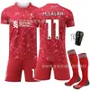 2627 Jersey del Ejército Rojo número de club 11 Salah uniforme de equipo infantil Liverpool local Traje de fútbol Notta