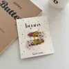 Chegada Nova da Primavera Presilha BB Bordada Floral com Pérolas Presilha de Cabelo Infantil Doce Acessórios de Cabelo Versáteis Presilha de Queda de Cabelo Quebrado para Mulheres