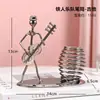 Porta-canetas de Ferro do Homem de Ferro Criativo Simples Piano Violino Saxofone Mesa Luz Luxo Decorativo Arte Ornamento Presente