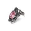 Nuevo Anillo de Acero de Titanio Hueco con Diamantes de Escorpión de Personalidad Creativa Retro Europeo y Americano Anillo de Acero de Titanio Punk de Moda para Hombre