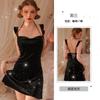 Roupa de Dormir Sexy para Mulheres Cuidadosamente Selecionada, Roupa com Apelo Emocional de Alto Nível, Saia de Ataque de Cama Estilo Abstinência, Camisola de Veludo Feminina Saia Ultracurta