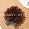 Estilo Pastoral Malha Burn-out Camélia Acessórios DIY Roupas Acessórios de Cabelo Flores para Sapatos Broches Enfeites Suprimentos Acessórios