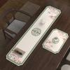 Novo tapete de chá Zen chinês absorvente tapete de chá tapete de mesa de chá de pano mesa de chá tapete de mesa de chá bandeja de chá corredor de mesa Médio tapete longo