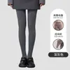 Leggings de cintura alta para mujeres altas, adecuados para usar al aire libre en otoño e invierno, con control de abdomen y características de levantamiento de glúteos, pantalones cálidos de algodón, mallas nuevas con pie