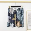 Shorts de Playa para Mujer de Algodón y Seda Estilo Nuevo de Primavera, Shorts de Algodón y Seda que No se Desvanecen para Uso Casual en Casa y al Aire Libre