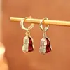 Novos Brincos de Pérola Vermelha Estilo Chinês, Pequenos e Delicados, Modernos e Elegantes, Versáteis para o Dia a Dia, Acessórios de Orelha Femininos
