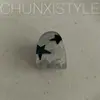 Y2g estrella pequeña negra brillante ~ pasador para el pelo pinza para la parte trasera de la cabeza femenina pinza para media coleta tocado de estrella de cinco puntas pinza de tiburón